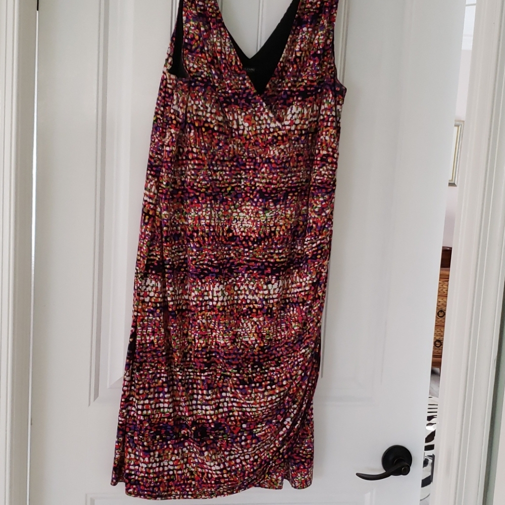 Multicolored side zip dress